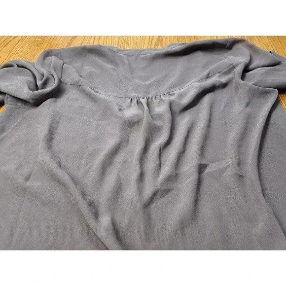 MAURICE’S GRAY MAUVE SHEAR TOP ¾ SLEEVE SIZE XXL - Picture 2 of 7